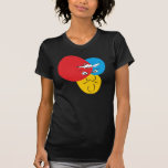 T-shirt d'obscurité de dames de Mr.Pique