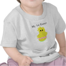 T-shirt d'oeufs de poussin de Pâques de filles - t