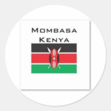 T-shirt du Kenya (customisé) Adhésifs Ronds
