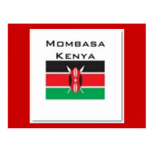 T-shirt du Kenya (customisé) Cartes Postales