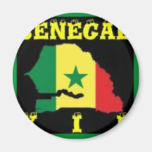 T-shirt du Sénégal (usage urbain) Aimant
