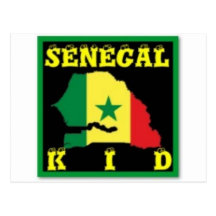 T-shirt du Sénégal (usage urbain) Carte Postale