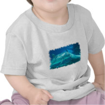 T-shirt espiègle de bébé de dauphins