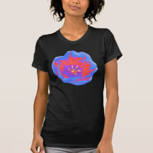 T-shirt fluorescent de dames de tulipe