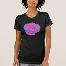 T-shirt fluorescent de dames de tulipe