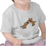 T-shirt Grand-Teethed mignon de bébé d'hyènes de b t-shirts