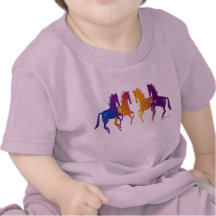 T-shirt indien de nourrisson de poneys