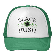 T-shirt irlandais noir pour le jour de St Patrick Casquette