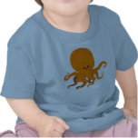 T-shirt mignon de bébé de poulpe de bande dessinée t-shirts