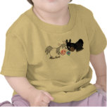 T-shirt mignon de bébé d'impasse de poneys de band t-shirts