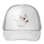 T-shirt mignon de bull-terrier de bande dessinée casquettes
