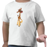 T-shirt mignon d'enfants de girafe de bébé de band t-shirts