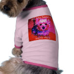 T-shirt nommé d'habillement d'animal familier de Y Vêtements Pour Animaux Domestiques