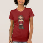 T-shirt rose de fille de Quantum Cutie de fille