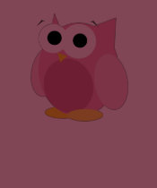 T-shirt rose drôle de hibou t-shirts