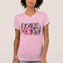 T-shirt rouge noir fabuleux de 40 dames