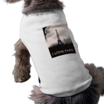 T-shirt/Tour Eiffel de chienchien Tee-shirt Pour Toutou