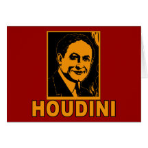 T-shirts d'affiche de Harry Houdini, tasses, cadea Cartes De Vœux