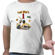 T-shirts d'anniversaire de véhicules de constructi