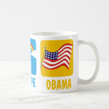 T-shirts d'Obama d'espoir de foi Tasses
