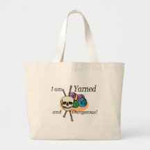 T-shirts et cadeaux bavardés et dangereux sac
