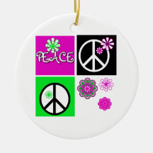 T-shirts et cadeaux chauds de paix de couleurs décoration pour sapin de noël