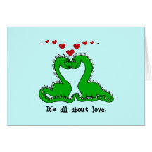 T-shirts et cadeaux d'amour de Valentine de dinosa Cartes De Vœux