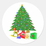 T-shirts et cadeaux d'arbre de Noël Adhésif