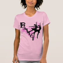 T-shirts et cadeaux de ballet de silhouette