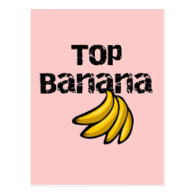 T-shirts et cadeaux de banane supérieure cartes postales
