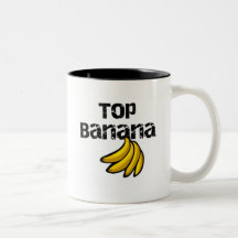 T-shirts et cadeaux de banane supérieure mugs à café