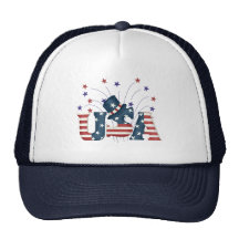 T-shirts et cadeaux de bannière étoilée des Etats- Casquette De Camionneur