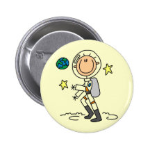 T-shirts et cadeaux de base d'astronaute badges