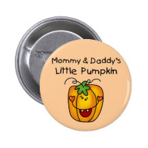 T-shirts et cadeaux de citrouille de maman et de p pin's avec agrafe