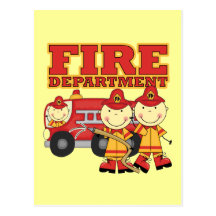 T-shirts et cadeaux de corps de sapeurs-pompiers cartes postales