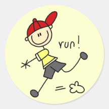 T-shirts et cadeaux de course de base-ball autocollant