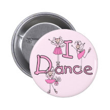 T-shirts et cadeaux de danse de la ballerine I Pin's Avec Agrafe