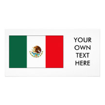 T-shirts et cadeaux de drapeau mexicain cartes avec photo