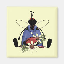 T-shirts et cadeaux de jardin de coccinelle aimant pour réfrigérateur