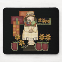 T-shirts et cadeaux de jardinage pour elle tapis de souris