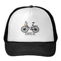 T-shirts et cadeaux de jeune mariée de bicyclette casquettes