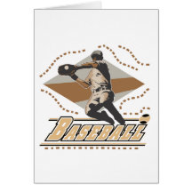 T-shirts et cadeaux de joueur de baseball cartes de vœux