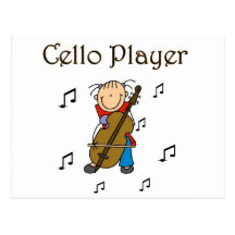 T-shirts et cadeaux de joueur de violoncelle cartes postales