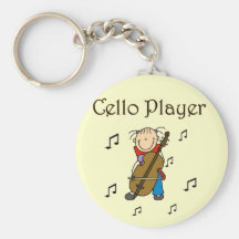 T-shirts et cadeaux de joueur de violoncelle porte-clé