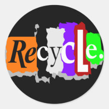 T-shirts et cadeaux de jour de la terre autocollant rond