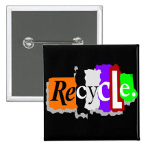 T-shirts et cadeaux de jour de la terre badge avec épingle