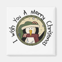 T-shirts et cadeaux de Joyeux Noël de pingouin Aimant