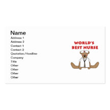 T-shirts et cadeaux de l'infirmière du monde d'our carte de visite