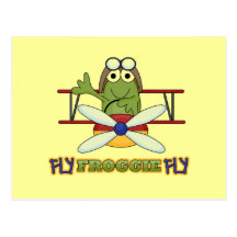T-shirts et cadeaux de mouche de Froggie de mouche Carte Postale