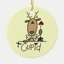 T-shirts et cadeaux de Noël de renne de cupidon Décoration Pour Sapin De Noël